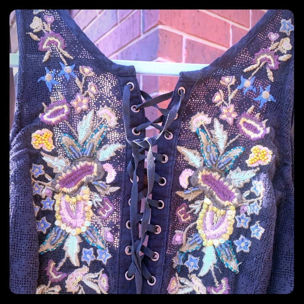 Free People embroidered dress